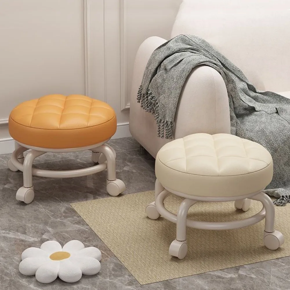 Low Stool with Pulley Waterproof Durable Leather Circular Stool Thickening Sponge Cushion Multi-Functional Shoe Changing Seat
Low Stool with Pulley Waterproof Durable Leather Circular Stool Thickening Sponge Cushion Multi-Functional Shoe Changing Seat