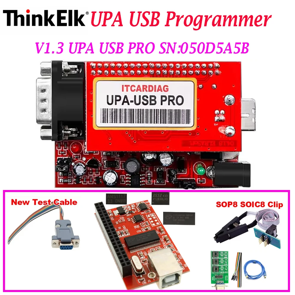 Test Cable SOP8 SOIC8 Chip UPA USB V1.3 N/A add Add 350MB Scripts 050D5A5B UPA USB Programmer
Test Cable SOP8 SOIC8 Chip UPA USB V1.3 N/A add Add 350MB Scripts 050D5A5B UPA USB Programmer