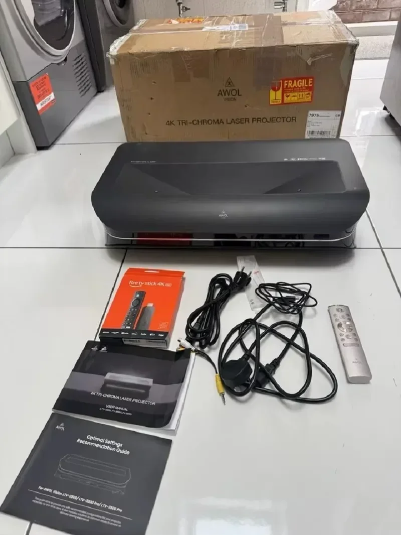 BRAND NEW AWOL VISION LTV-3000 PRO 4K 3D ULTRA SHORT THROW TRIPLE LASER PROJECTOR
BRAND NEW AWOL VISION LTV-3000 PRO 4K 3D ULTRA SHORT THROW TRIPLE LASER PROJECTOR