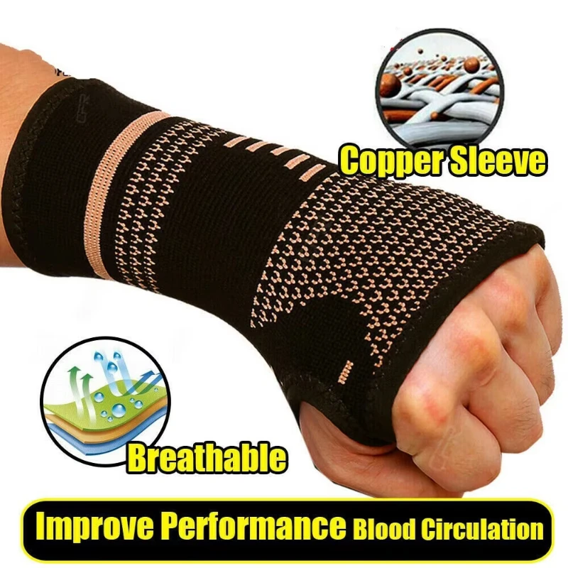Copper Wrist Support Professional Gym Wristband Sport Safety Compression Glove Gym Wrist Guard Arthritis Sleeve Palm Hand Bracer
Copper Wrist Support Professional Gym Wristband Sport Safety Compression Glove Gym Wrist Guard Arthritis Sleeve Palm Hand Bracer
