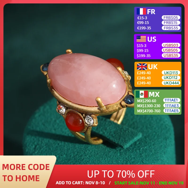 Vintage Olive Shaped Pink Crystal Rings for Woman Natural Stone Gold Color Wedding Colorful Rhinestones Retro French Jewelry
Vintage Olive Shaped Pink Crystal Rings for Woman Natural Stone Gold Color Wedding Colorful Rhinestones Retro French Jewelry