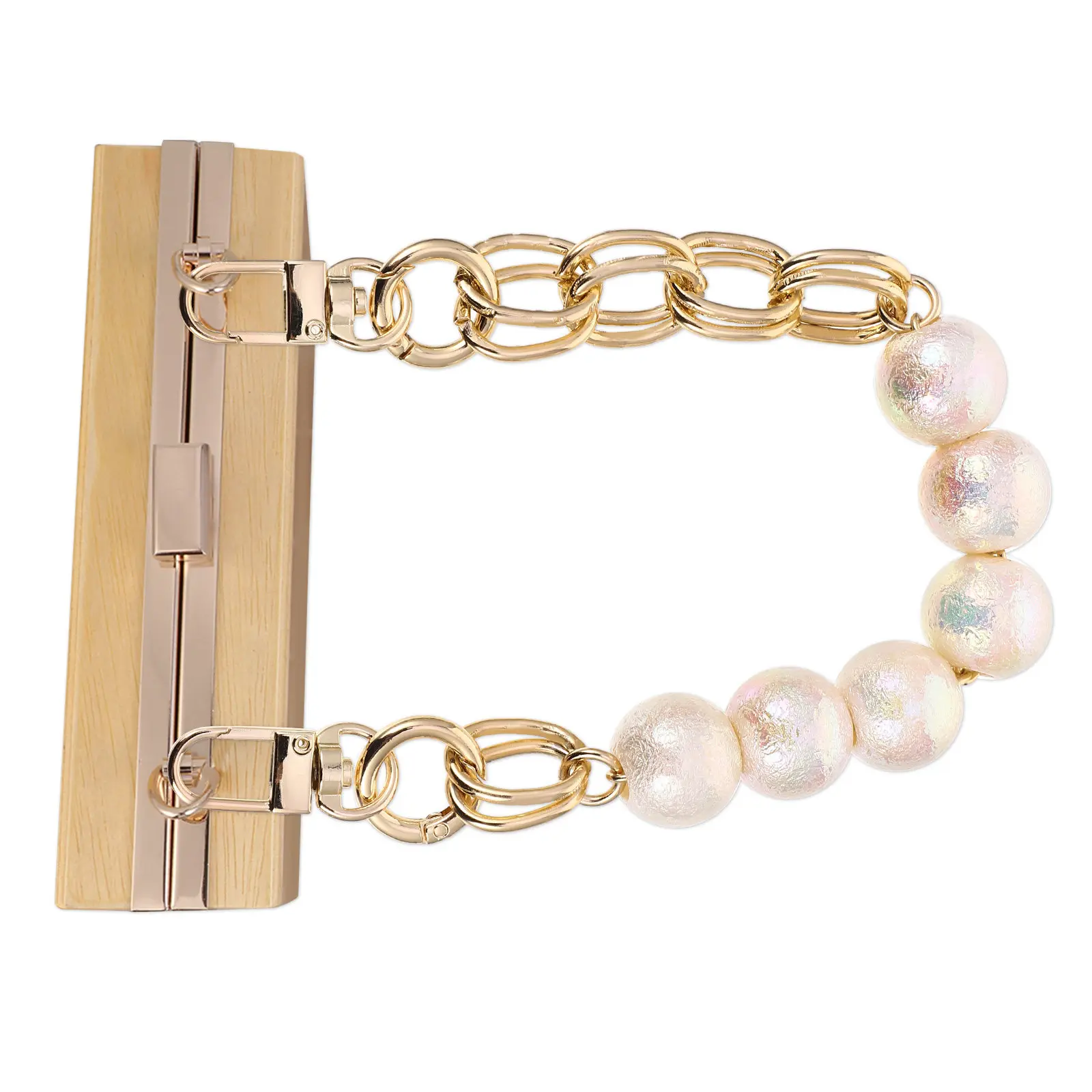 1Pcs Fashionable Resin Metal Pearl Bag Chain for DIY Bag Decoration Strap Extender Handbag Replacement Clutch Purse Accessory
1Pcs Fashionable Resin Metal Pearl Bag Chain for DIY Bag Decoration Strap Extender Handbag Replacement Clutch Purse Accessory