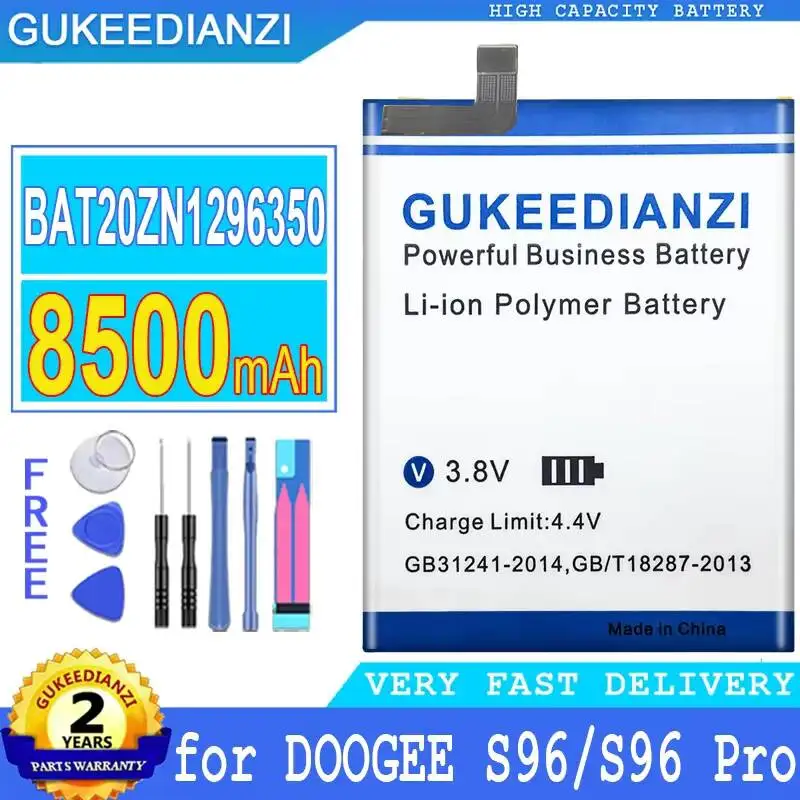 Высокоэффективная батарея BAT20ZN1296350 для Doogee S96 Pro, надежный источник питания, аккумулятор для мобильного телефона 8500 мАч
Высокоэффективная батарея BAT20ZN1296350 для Doogee S96 Pro, надежный источник питания, аккумулятор для мобильного телефона 8500 мАч