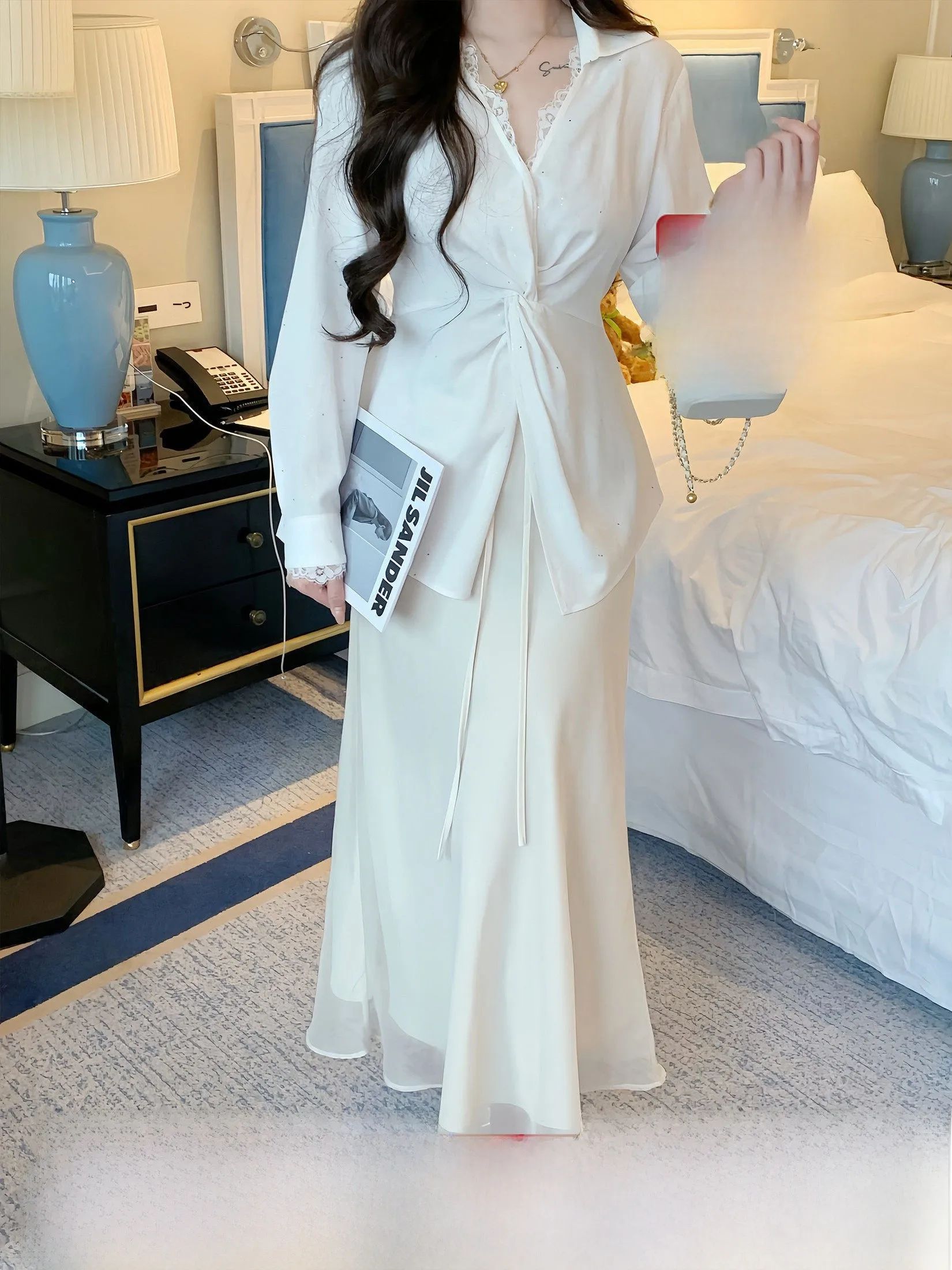 Elegant High Waist Fish Tail Skirt for Women Summer plus Size Chiffon Long Half Body Skirt Casual Style Li Xiaoxiao Brand
Elegant High Waist Fish Tail Skirt for Women Summer plus Size Chiffon Long Half Body Skirt Casual Style Li Xiaoxiao Brand