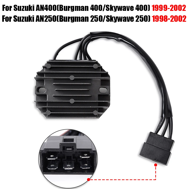 Voltage AN 400 regulator rectifier Motorcycle For Suzuki AN400 AN-400 Burgman 400 Burgman400 Skywave 400 Skywave-400 1999-2002
Voltage AN 400 regulator rectifier Motorcycle For Suzuki AN400 AN-400 Burgman 400 Burgman400 Skywave 400 Skywave-400 1999-2002
