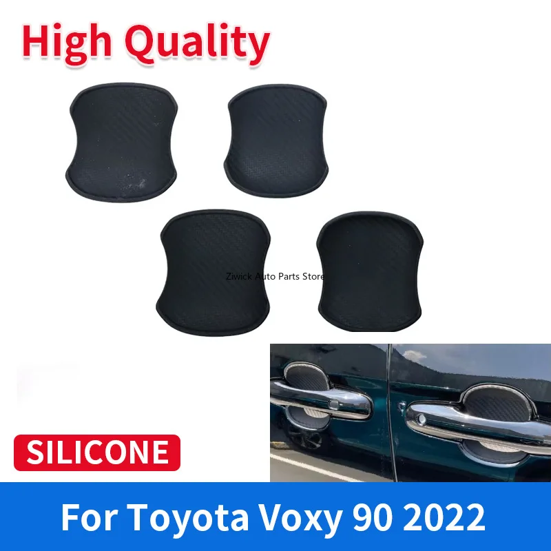 High Grade Car Exterior Accessories Carbon Fiber Textured Silicone Black Door Handle Bowl Protectors Trim for Toyota Voxy 90 22
High Grade Car Exterior Accessories Carbon Fiber Textured Silicone Black Door Handle Bowl Protectors Trim for Toyota Voxy 90 22