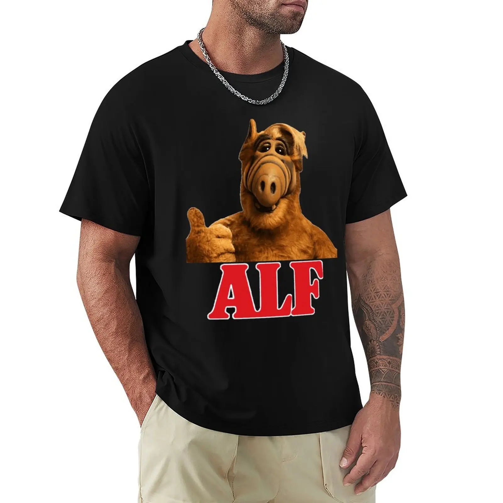 Alf Classic T-Shirt Work Short Sleeve Cotton Top
Alf Classic T-Shirt Work Short Sleeve Cotton Top