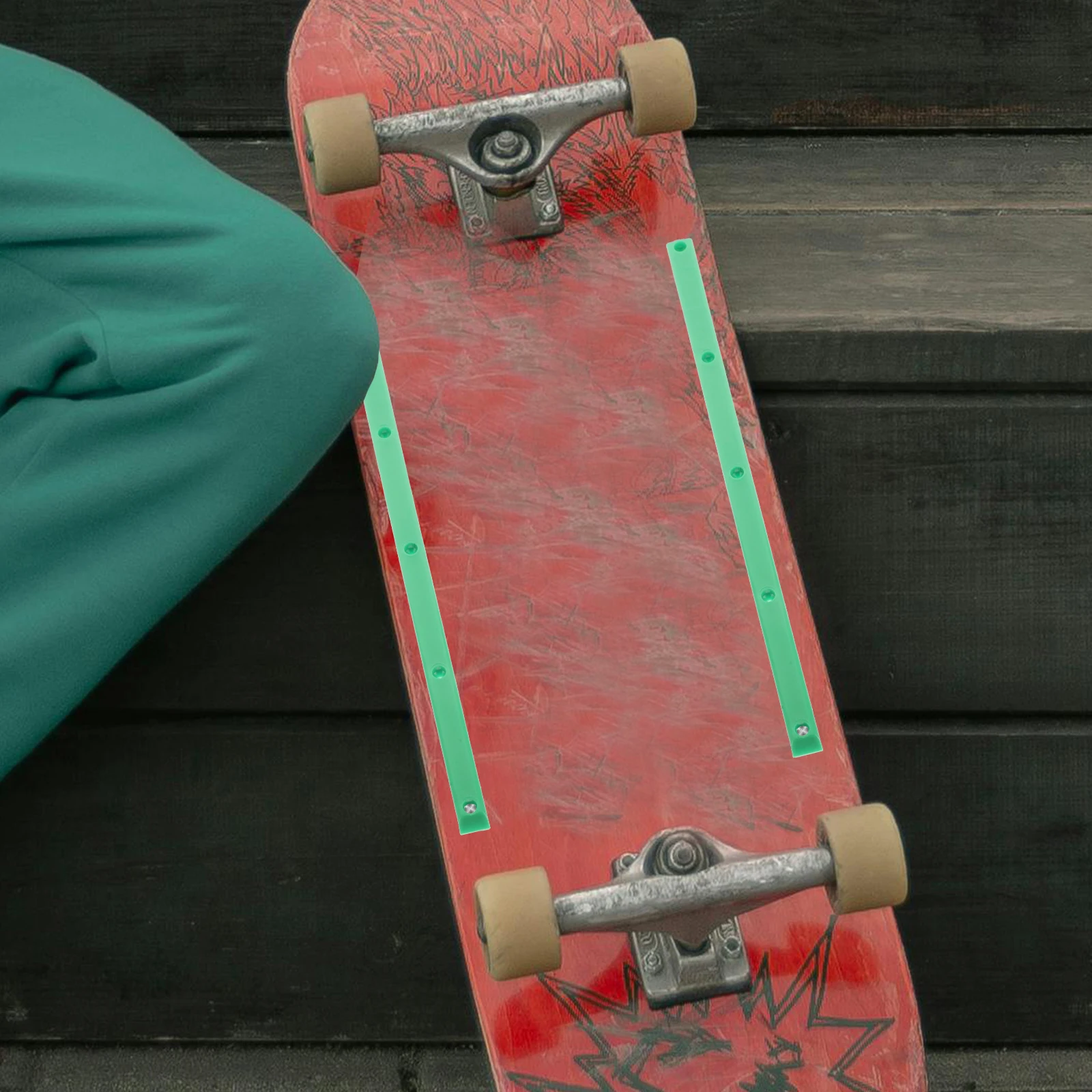 Skateboard Bumper Roller Skating Accessories Longboard Green Plastic Durable Rails
Skateboard Bumper Roller Skating Accessories Longboard Green Plastic Durable Rails