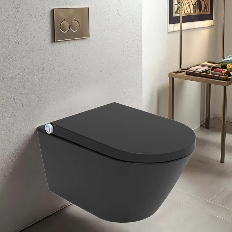 Luxury Black Wall Hung Smart Toilet Intelligent Electric WC Toilet for Europe
Luxury Black Wall Hung Smart Toilet Intelligent Electric WC Toilet for Europe