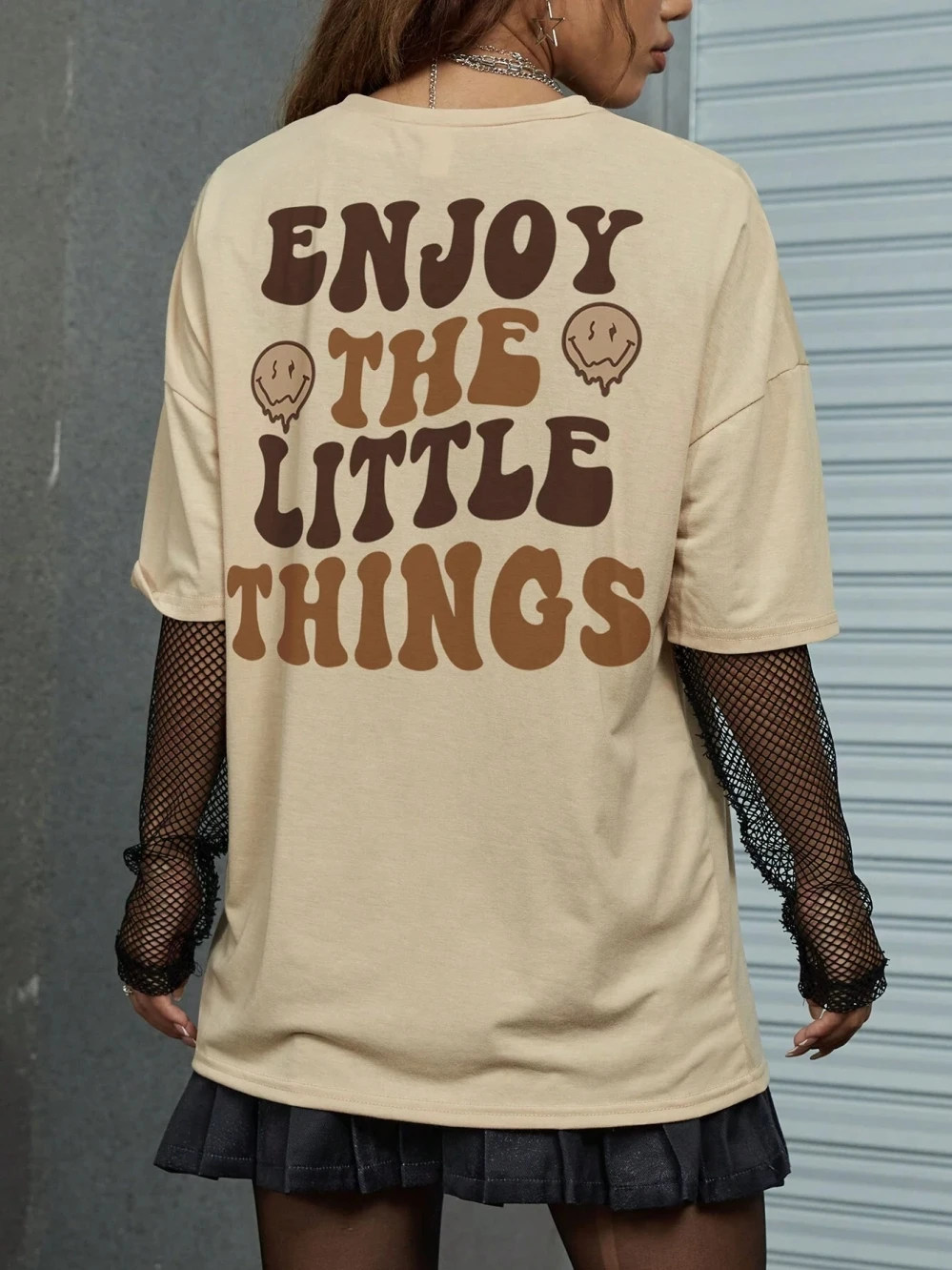 Enjoy The Little Thing Smile Face Design Women T-shirts Cotton Casual Tee Top Breathable All-Match Short Sleeve Fashion Clothes
Enjoy The Little Thing Smile Face Design Women T-shirts Cotton Casual Tee Top Breathable All-Match Short Sleeve Fashion Clothes