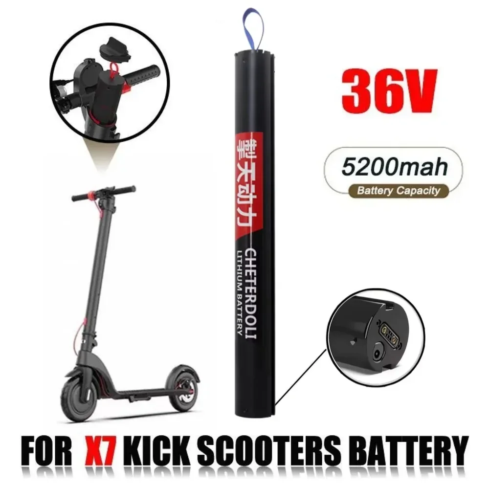 Replacement 36V 5200mAh X7 Scooter Battery, Foldable and Built-in Rechargeable for Kugoo HX X7 Electric Scooter.
Replacement 36V 5200mAh X7 Scooter Battery, Foldable and Built-in Rechargeable for Kugoo HX X7 Electric Scooter.