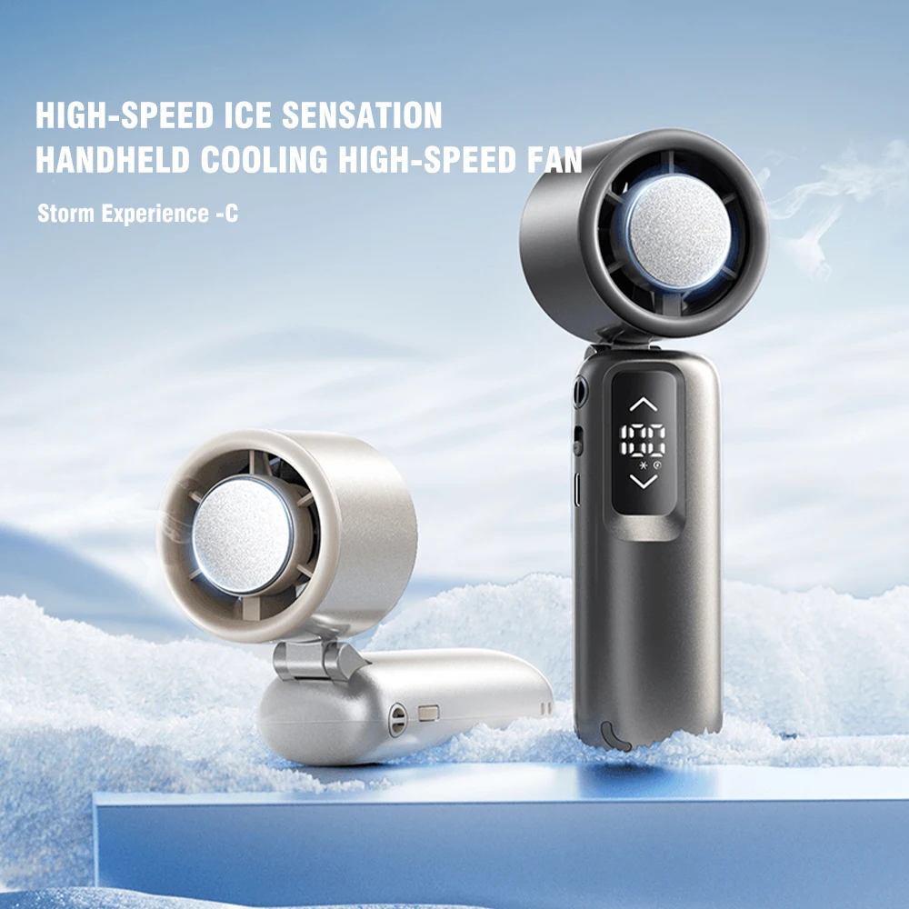 New Desktop Fan Outdoor Hanging Neck Ice Compress High-speed Violent Folding Handheld Fan USB Charging Suitable for Camping
New Desktop Fan Outdoor Hanging Neck Ice Compress High-speed Violent Folding Handheld Fan USB Charging Suitable for Camping