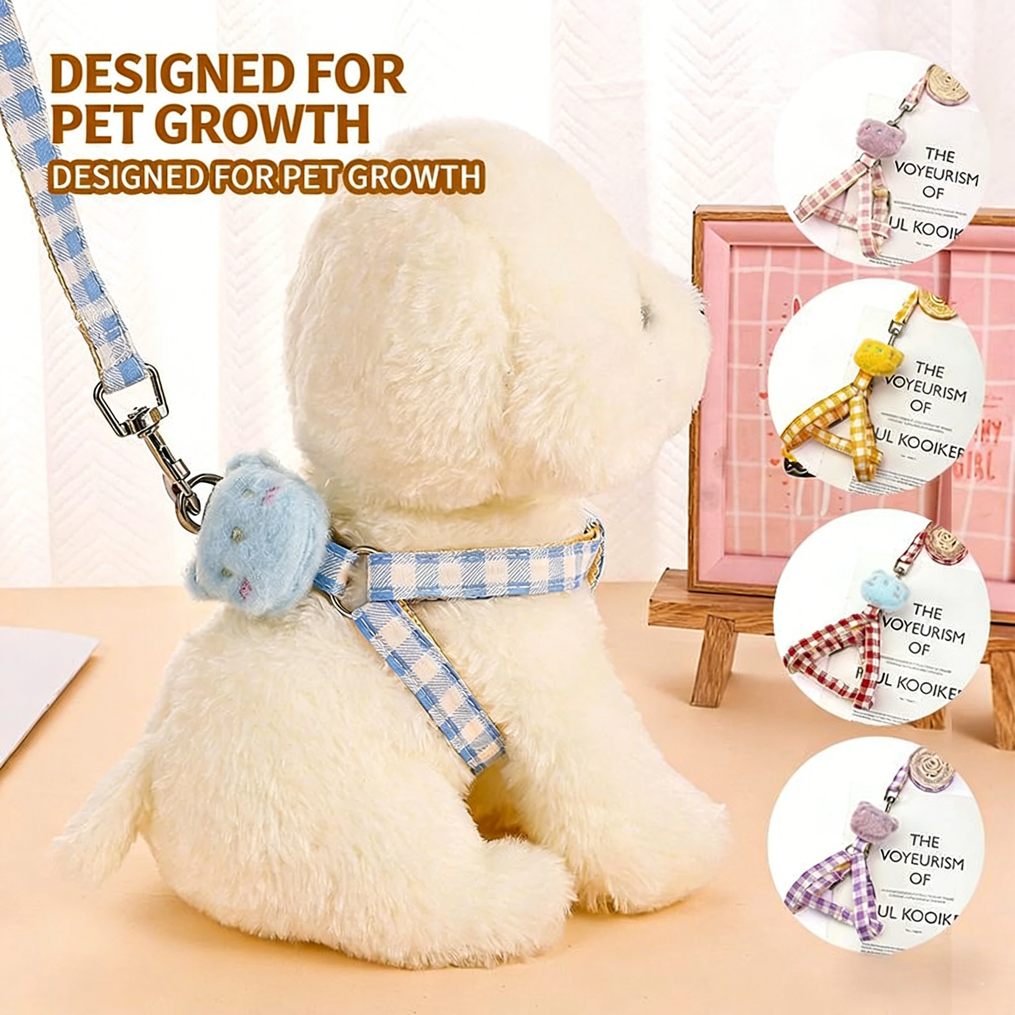 Dog Harness and Leash Set, Adjustable Pet Walking Vest for Small Medium Dogs Teddy Corgi Puppy Supplies
Dog Harness and Leash Set, Adjustable Pet Walking Vest for Small Medium Dogs Teddy Corgi Puppy Supplies