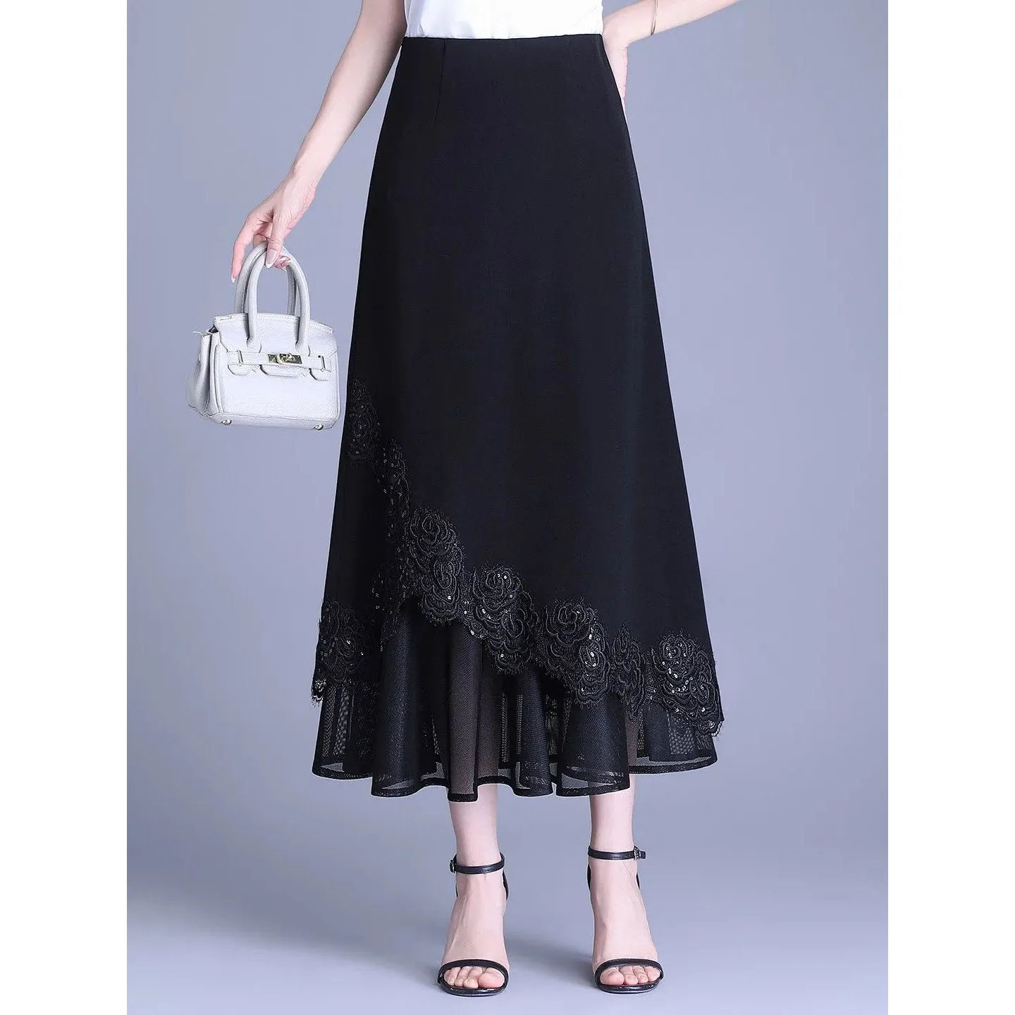Design Fishtail Skirts Women's 2026 Spring Summer New High Waist Mid Length Hip Skirt Female High Waist Mesh Edge Black Skirt
Design Fishtail Skirts Women's 2026 Spring Summer New High Waist Mid Length Hip Skirt Female High Waist Mesh Edge Black Skirt