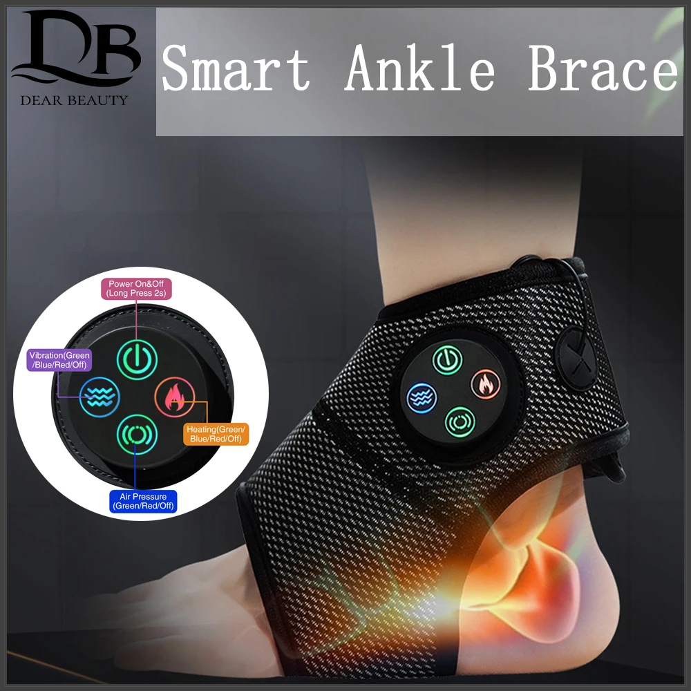 Smart Ankle Brace Relaxation Treatments Massager Foot Compression Multifunctional Vibration Hot Compress Feet Heating
Smart Ankle Brace Relaxation Treatments Massager Foot Compression Multifunctional Vibration Hot Compress Feet Heating
