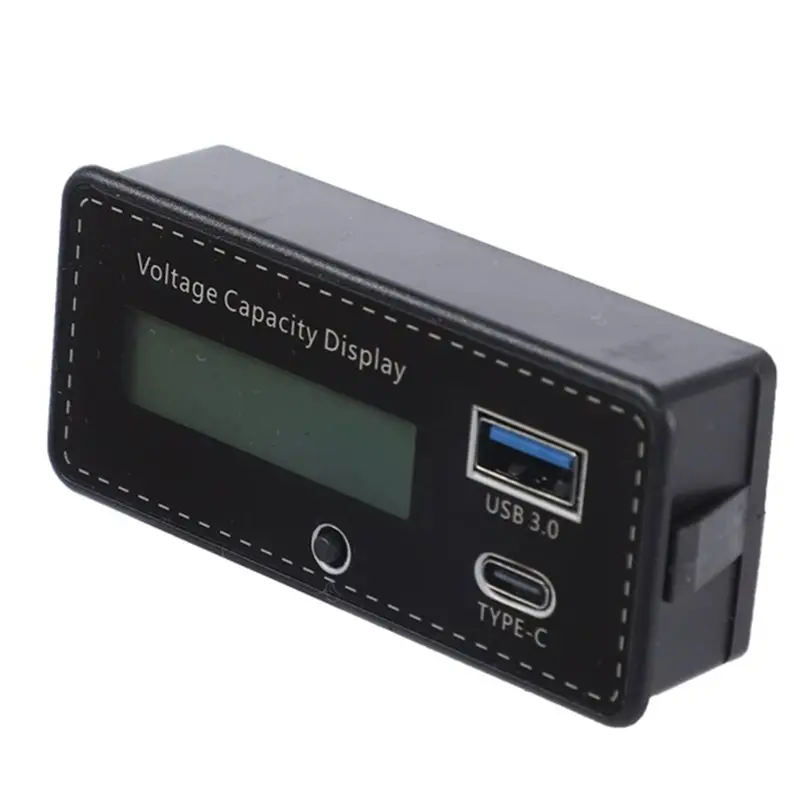 Battery Capacity Indicator With LCD Digital Display Lead-Acid Lithium Lifepo4 Car Motorcycle Voltmeter Voltage Gauge DC 8-30V
Battery Capacity Indicator With LCD Digital Display Lead-Acid Lithium Lifepo4 Car Motorcycle Voltmeter Voltage Gauge DC 8-30V