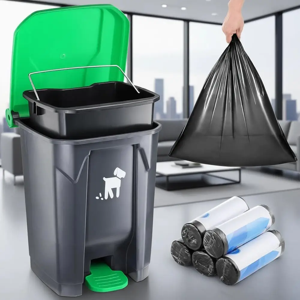 20L Outdoor Pet Waste Bin with Removable Inner Bin and 150 Bags for Dog Waste Disposal
20L Outdoor Pet Waste Bin with Removable Inner Bin and 150 Bags for Dog Waste Disposal