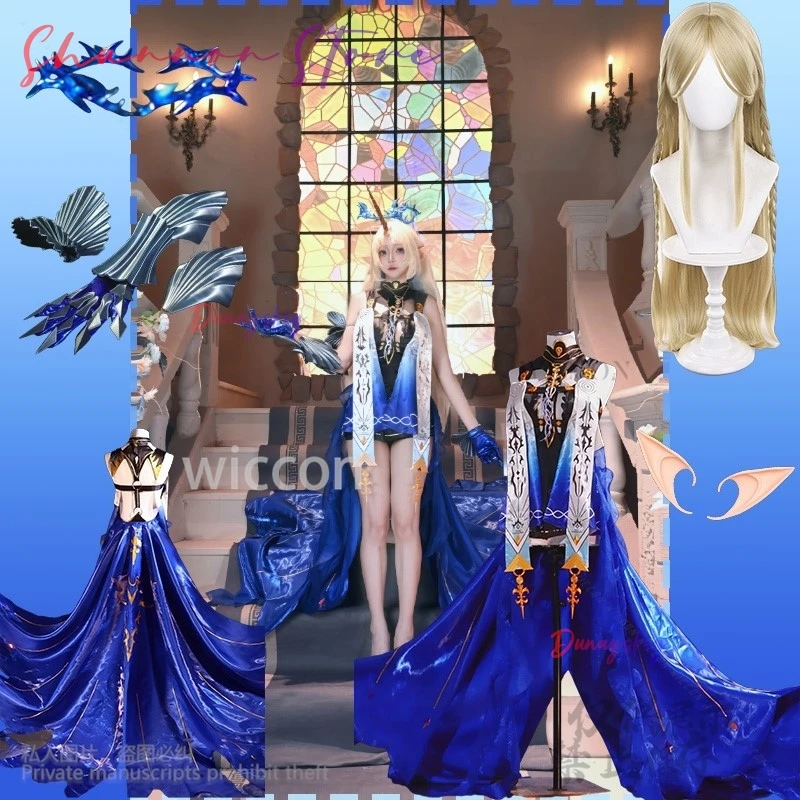 Аниме игра Wuthering Waves 코스프레 Fleurdelys Big Cartethyia Высокое качество Синий шелк Элегантное длинное платье со шлейфом Парики по индивидуальному заказу
Аниме игра Wuthering Waves 코스프레 Fleurdelys Big Cartethyia Высокое качество Синий шелк Элегантное длинное платье со шлейфом Парики по индивидуальному заказу