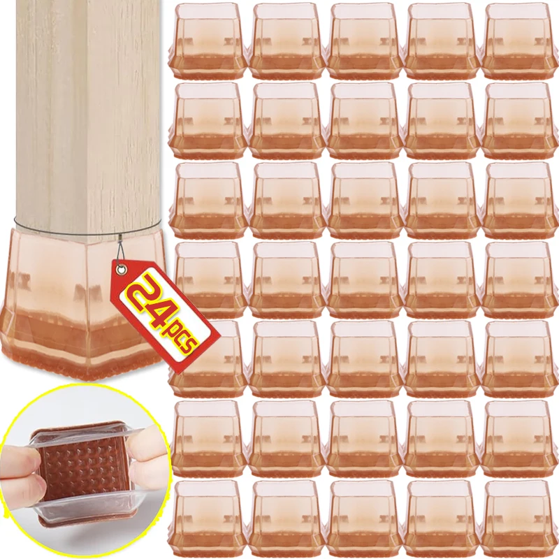 2/24PCS Chair Leg Caps Hardwood Floor Protector Wrap Felt Pads Anti Scratch Table Leg Cover Plugs Furniture Foot Cups Sliders
2/24PCS Chair Leg Caps Hardwood Floor Protector Wrap Felt Pads Anti Scratch Table Leg Cover Plugs Furniture Foot Cups Sliders