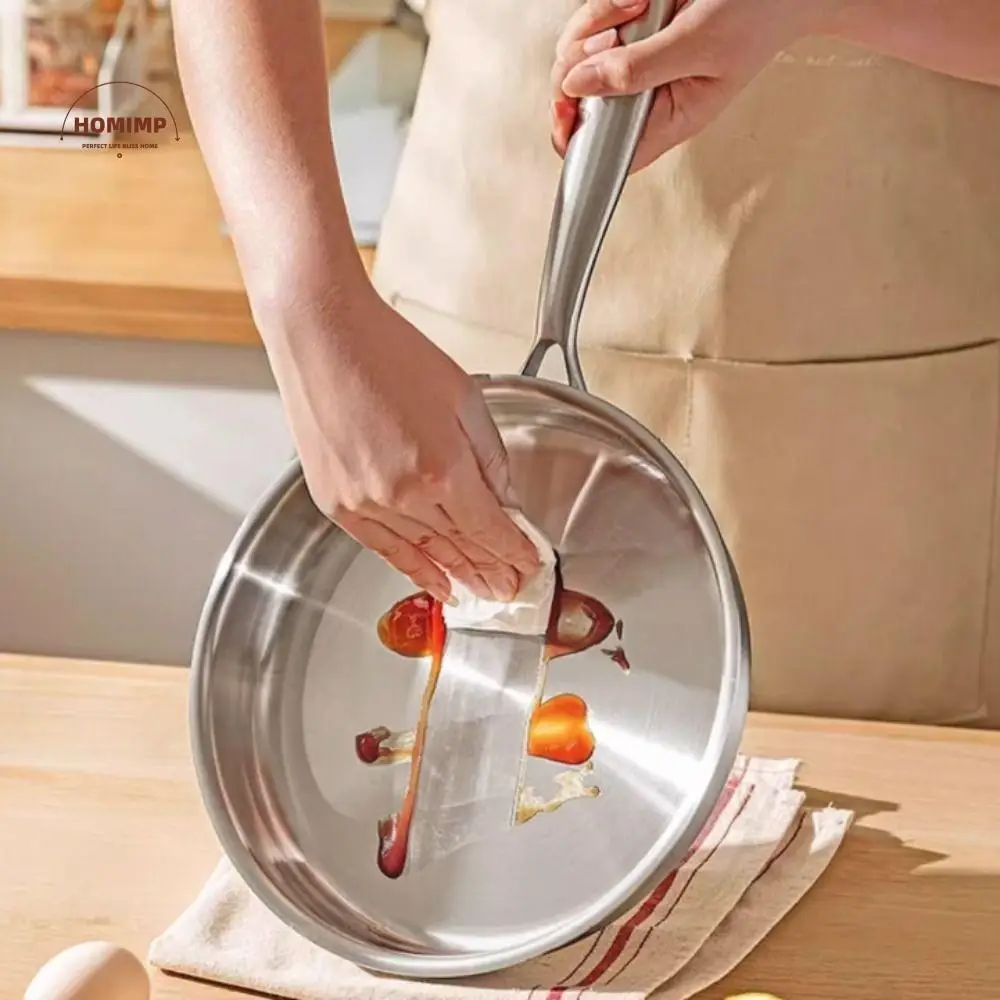 Skillet Uncoated Stainless Steel Frying Pan Flat Bottom Thickened Saucepan Nonstick Universal Fried Steak Pot Home
Skillet Uncoated Stainless Steel Frying Pan Flat Bottom Thickened Saucepan Nonstick Universal Fried Steak Pot Home