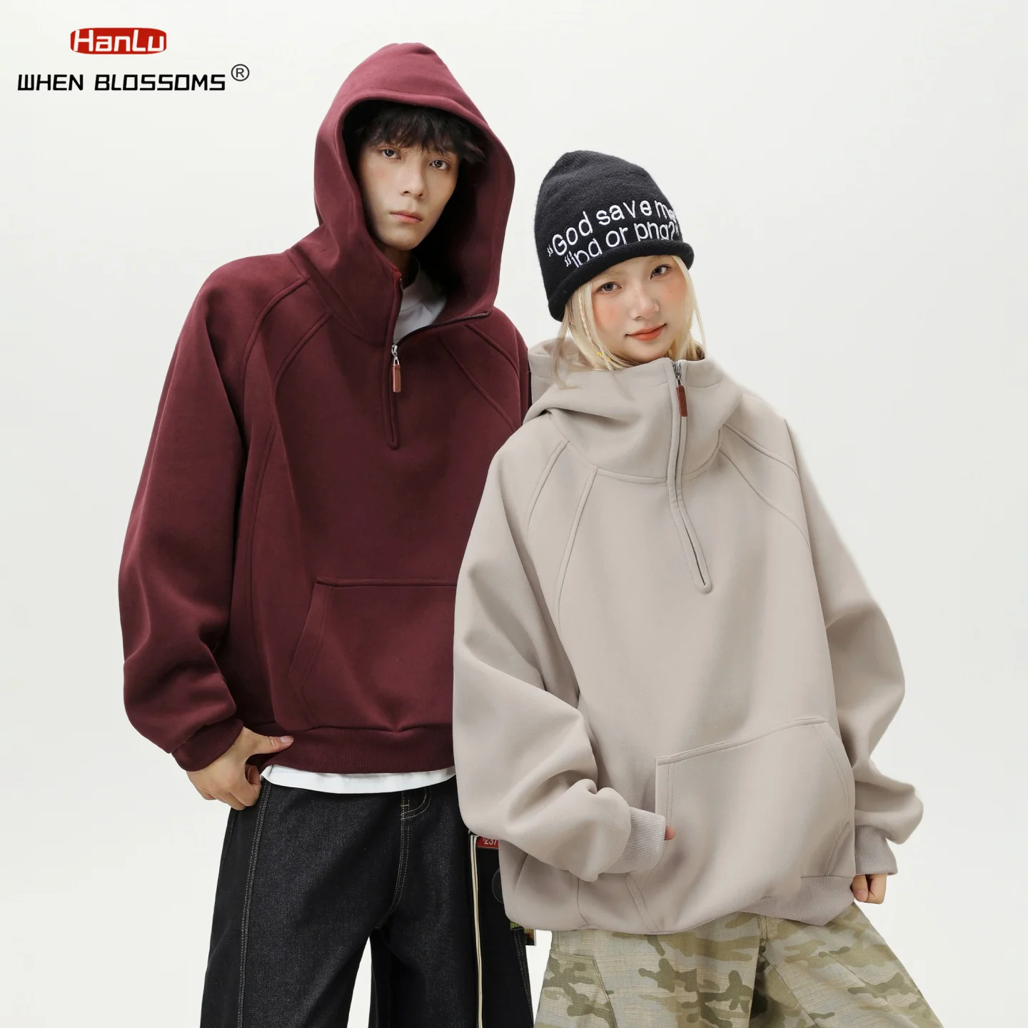 HANGLU 2025 Men Women Heavyweight Half Zip Hoodie Ribbed High Neck Minimalist Streetwear Couple Unisex Pullover Sweatshirt
HANGLU 2025 Men Women Heavyweight Half Zip Hoodie Ribbed High Neck Minimalist Streetwear Couple Unisex Pullover Sweatshirt