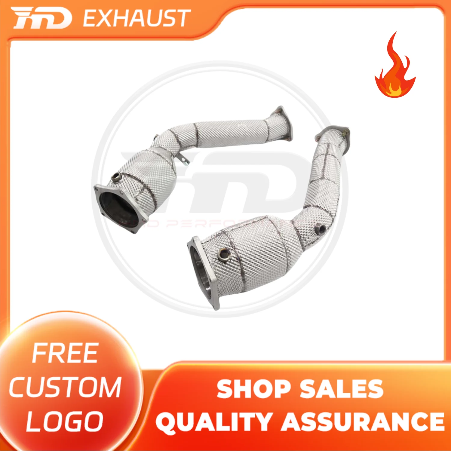 HMD Hot sale SS304 High Flow Sport Cat Downpipe for Porsche Cayenne 958 Turbo 4.8T Headers Catalyst Catted Exhaust Pipe
HMD Hot sale SS304 High Flow Sport Cat Downpipe for Porsche Cayenne 958 Turbo 4.8T Headers Catalyst Catted Exhaust Pipe