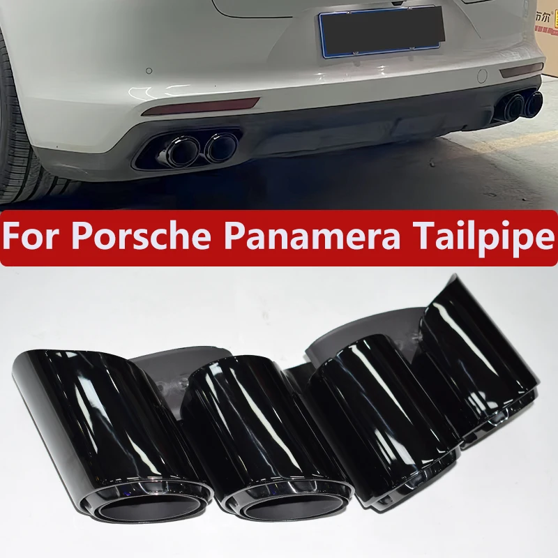 Для Porsche Panamera 971 2018-2025 гг., модернизация выхлопной системы из нержавеющей стали GTS, черный четырехъядерный глушитель, наконечник сопла 
Для Porsche Panamera 971 2018-2025 гг., модернизация выхлопной системы из нержавеющей стали GTS, черный четырехъядерный глушитель, наконечник сопла