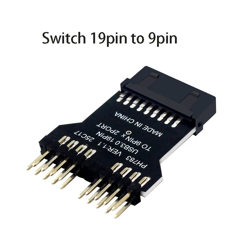Motherboard USB 3.0 to USB 2.0 Converter 19PIN Extend 2 Ports 9PIN Splitter RGB Lighting Fan Speed Control Connector Adapter
Motherboard USB 3.0 to USB 2.0 Converter 19PIN Extend 2 Ports 9PIN Splitter RGB Lighting Fan Speed Control Connector Adapter