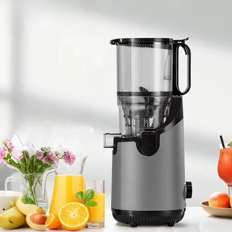 130Mm large mouth electric juicer, self-feeding funnel tube, slow chewing reverse function
130Mm large mouth electric juicer, self-feeding funnel tube, slow chewing reverse function