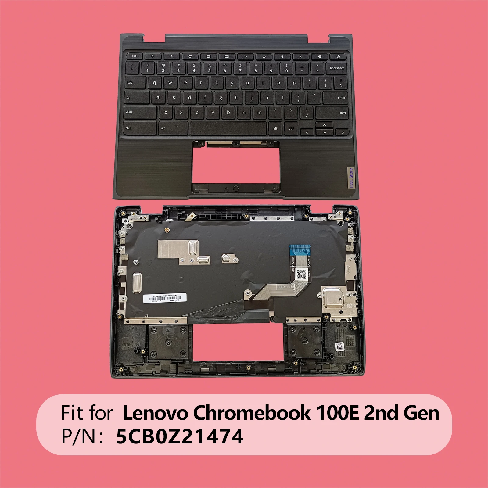 LWL новый верхний чехол для ноутбука, упор для рук с клавиатурой для Lenovo Chromebook 100E 2-го поколения AST 5CB0Z21474
LWL новый верхний чехол для ноутбука, упор для рук с клавиатурой для Lenovo Chromebook 100E 2-го поколения AST 5CB0Z21474