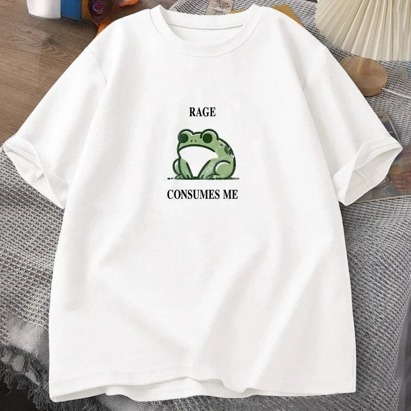 Rage Consumes Me Frog Vintage T Shirt Women Tee Nature Lover Silly Frog Retro T-Shirt Female Clothing Short Sleeve Top
Rage Consumes Me Frog Vintage T Shirt Women Tee Nature Lover Silly Frog Retro T-Shirt Female Clothing Short Sleeve Top