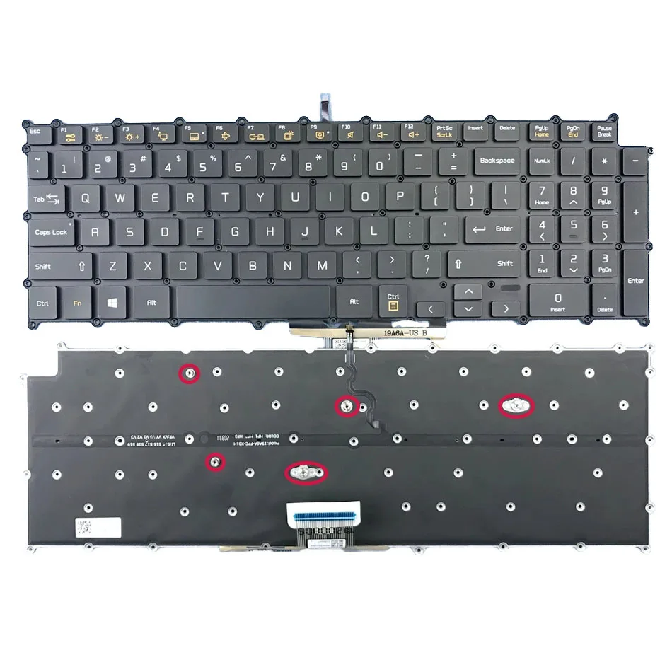 Клавиатура с подсветкой для ноутбука LG 17Z90N 17Z95N 17Z90N-V 17Z90N-R.AAC8U1 17U70P 17U70P-P 17UD70P
Клавиатура с подсветкой для ноутбука LG 17Z90N 17Z95N 17Z90N-V 17Z90N-R.AAC8U1 17U70P 17U70P-P 17UD70P