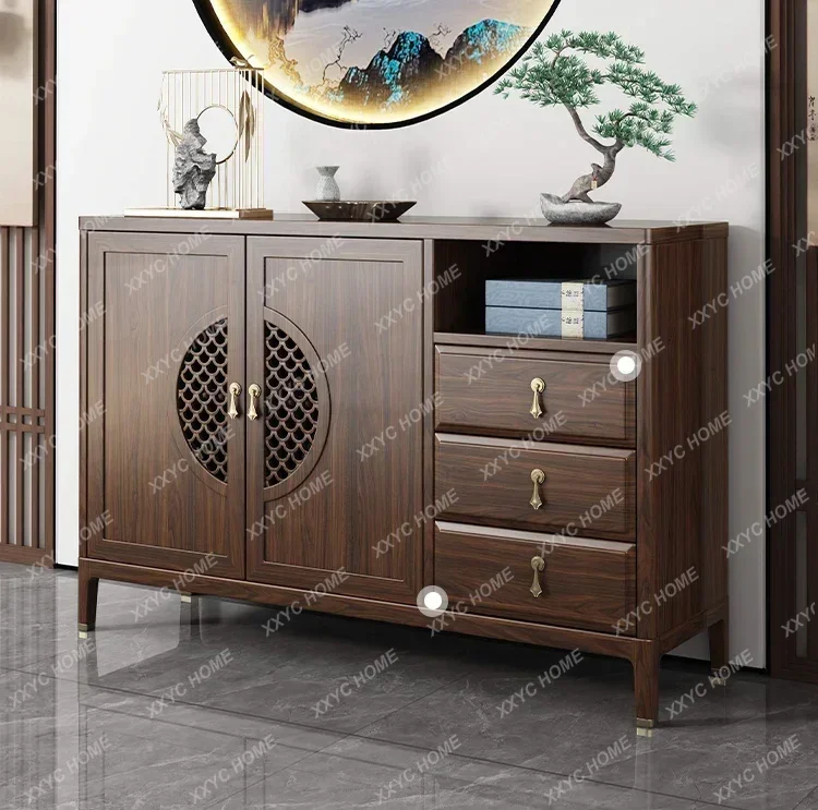New Chinese-style side cabinet, ebony wood integrated storage against the wall, solid wood porch cabinet R
New Chinese-style side cabinet, ebony wood integrated storage against the wall, solid wood porch cabinet R
