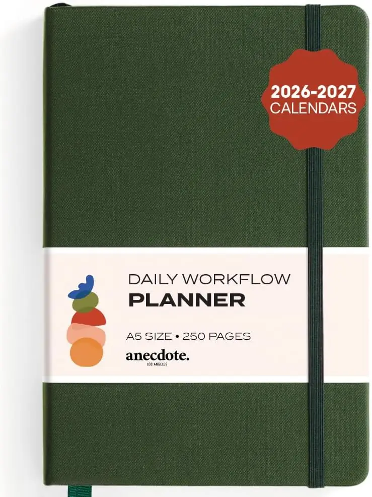 Daily Planner 2026-2027 with 26 Weeks Undated Pages, 8.5" x 5.2" Hardcover To-Do List Organizer for Goal Achievement
Daily Planner 2026-2027 with 26 Weeks Undated Pages, 8.5" x 5.2" Hardcover To-Do List Organizer for Goal Achievement