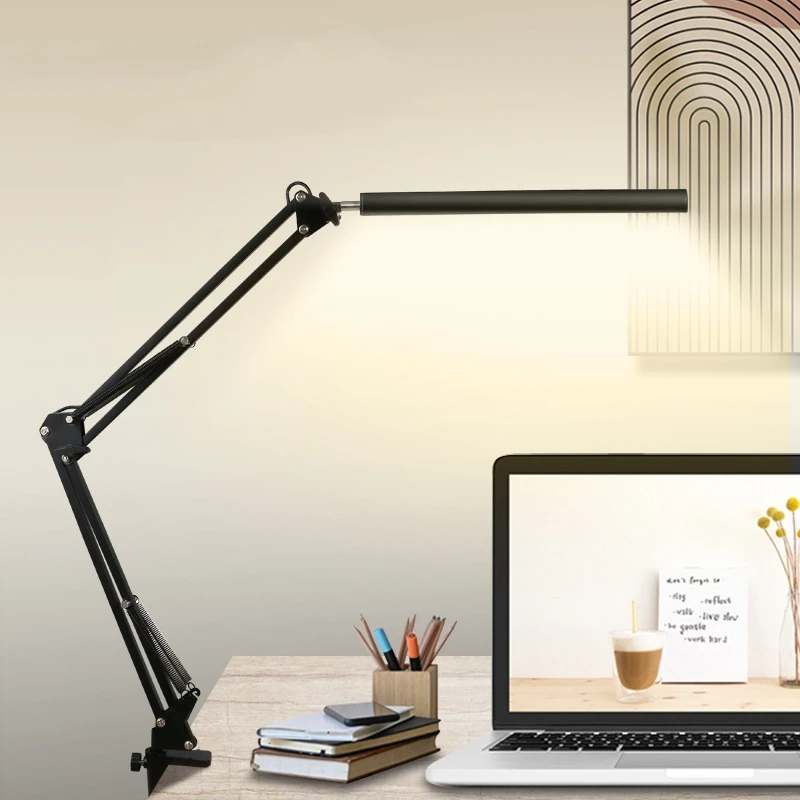 12W Long Arm Clip Light Folding LED Table Lamp Tattoo Three Level Color Temperature Switching Eye Protection Reading Desk Lamp
12W Long Arm Clip Light Folding LED Table Lamp Tattoo Three Level Color Temperature Switching Eye Protection Reading Desk Lamp