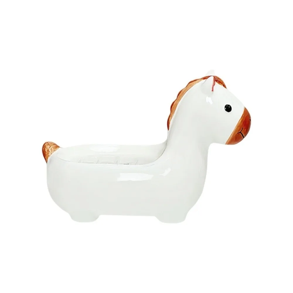 Cute Horse Soap Dish Soap Box Soap Container Self Draining Soap Holder Ceramic Drainable Bathroom Decor Organizer
Cute Horse Soap Dish Soap Box Soap Container Self Draining Soap Holder Ceramic Drainable Bathroom Decor Organizer