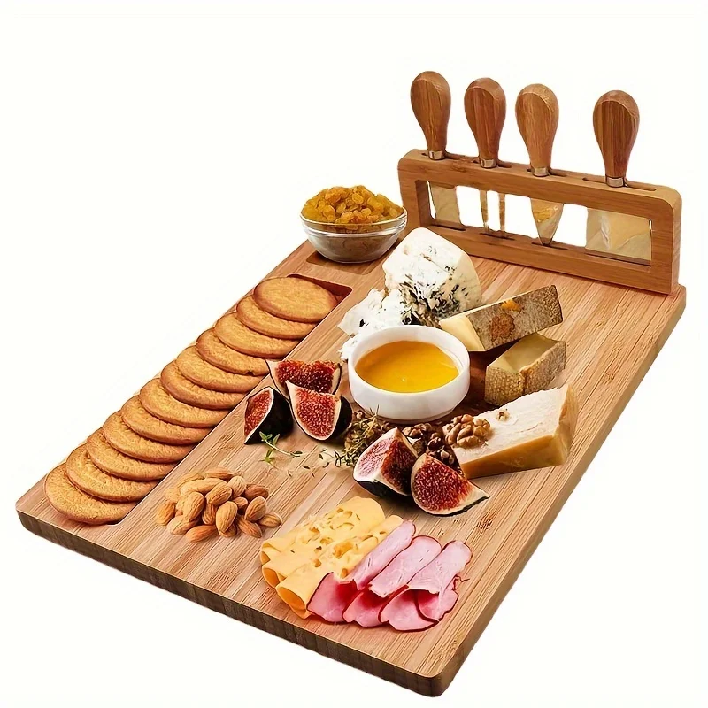 Cheese Board Bamboo Cheese Board Creative Cheese Board Tableware Set Cheese Tray Wooden Cutting Board
Cheese Board Bamboo Cheese Board Creative Cheese Board Tableware Set Cheese Tray Wooden Cutting Board