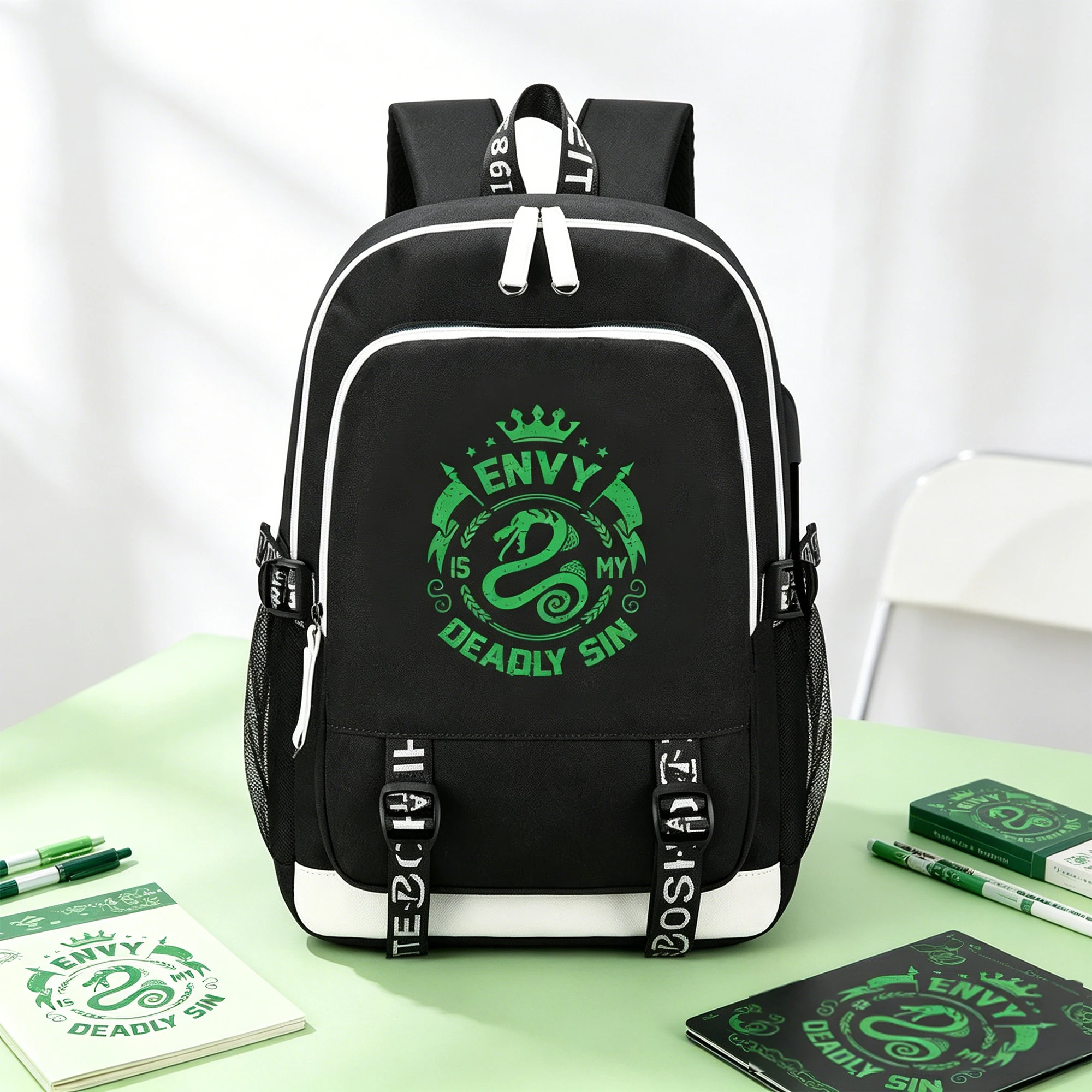 Anime Seven Deadly Sins Oxford Shcool Bookbag Cartoon Women Travel Backpack USB Charging Laptop Bagpack Men Shoulder Daypack
Anime Seven Deadly Sins Oxford Shcool Bookbag Cartoon Women Travel Backpack USB Charging Laptop Bagpack Men Shoulder Daypack