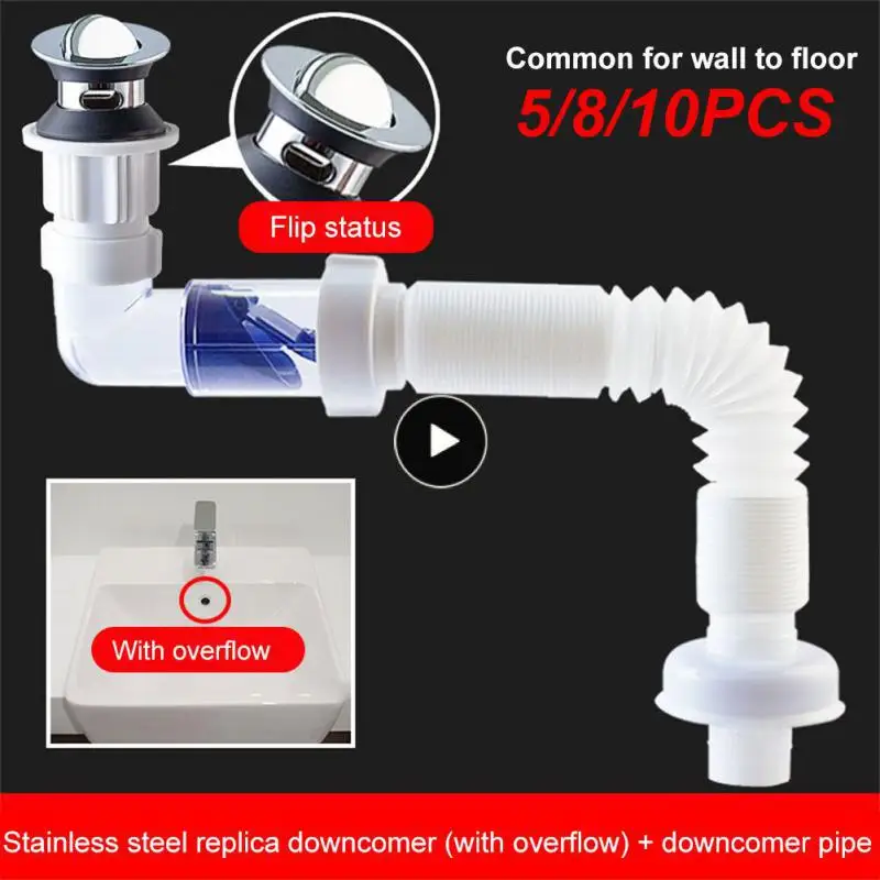5/8/10PCS Sink Anti-blocking Washbasin Corrugated Curved Pipe Bathroom Abs Drain Hose Expandable Drain Tube Rotate
5/8/10PCS Sink Anti-blocking Washbasin Corrugated Curved Pipe Bathroom Abs Drain Hose Expandable Drain Tube Rotate