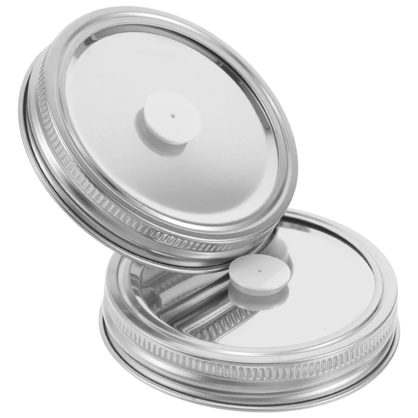 2 Pcs Jar Vacuum Sealer Lid Kit Stainless Steel Canning Ring Airtight Food Storage Container Bucket
2 Pcs Jar Vacuum Sealer Lid Kit Stainless Steel Canning Ring Airtight Food Storage Container Bucket