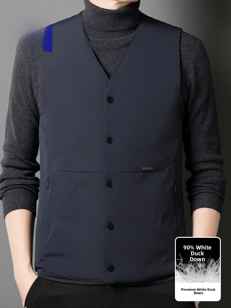 Lormen Men's Lightweight down Vest White Du Feather Thiened Autumn Winter Warm Faionable Busin Casual Outerwear
Lormen Men's Lightweight down Vest White Du Feather Thiened Autumn Winter Warm Faionable Busin Casual Outerwear