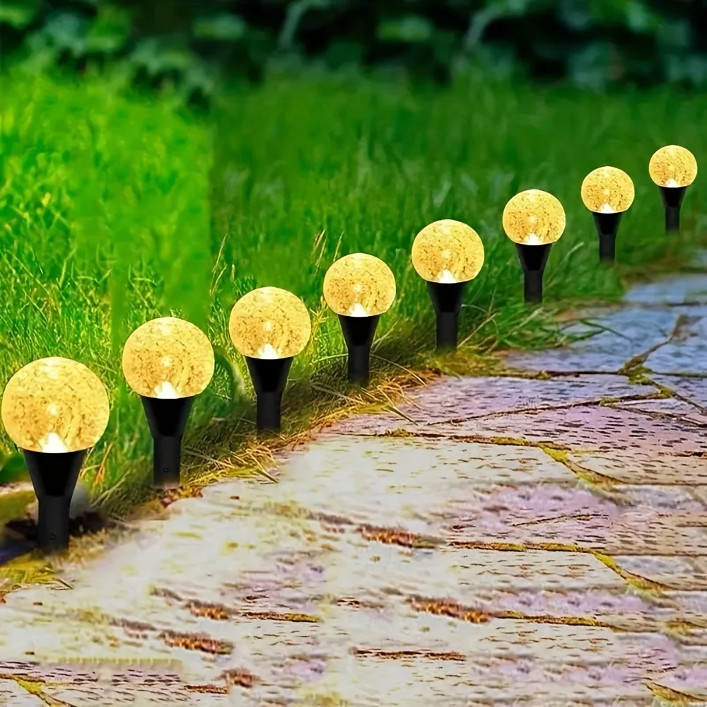 30 LED Solar Garden Crystal Lights 8 Lighting Modes for Summer Camping Christmas Weddings Parties Birthday Lawn Pathway Lights
30 LED Solar Garden Crystal Lights 8 Lighting Modes for Summer Camping Christmas Weddings Parties Birthday Lawn Pathway Lights