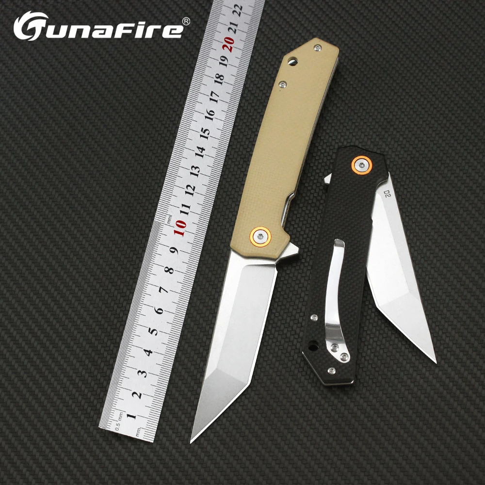 Tunafire Tanto Pocket Knife D2 Blade Multipurpose Fruit Camping Knives EDC Outdoor Tactical Hunting Folding knifes G10 Handle
Tunafire Tanto Pocket Knife D2 Blade Multipurpose Fruit Camping Knives EDC Outdoor Tactical Hunting Folding knifes G10 Handle
