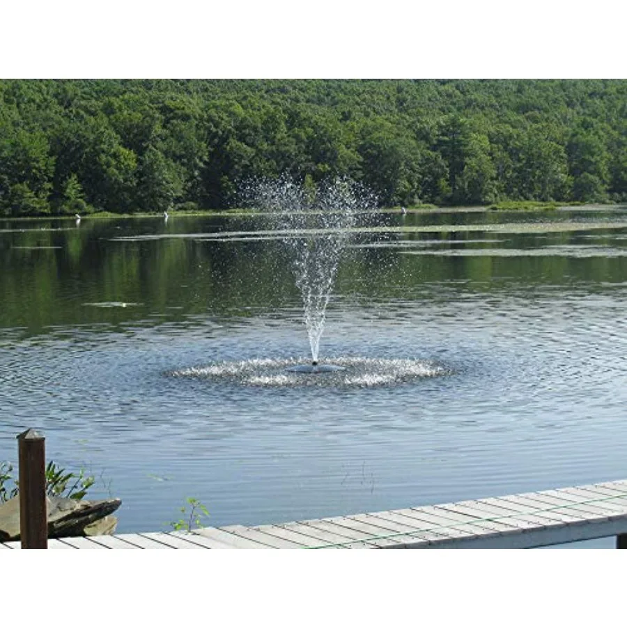 Pond Fountain Model SF25, stainless steel, white, 7 adjustable patterns, 3-pump system, ideal for small ponds, 100ft waterproof
Pond Fountain Model SF25, stainless steel, white, 7 adjustable patterns, 3-pump system, ideal for small ponds, 100ft waterproof