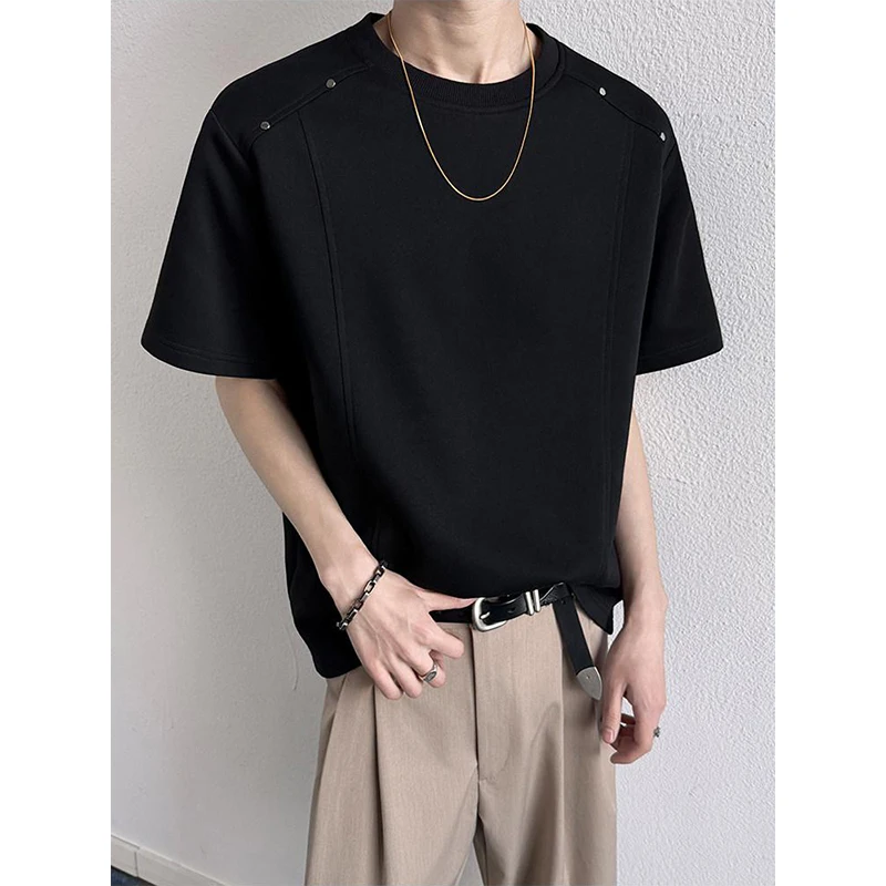 Summer Short Sleeved T-shirt Men Black Casual T-shirt Men Streetwear Korean Loose Round Neck T Shirt Mens Top Large Size 4XL
Summer Short Sleeved T-shirt Men Black Casual T-shirt Men Streetwear Korean Loose Round Neck T Shirt Mens Top Large Size 4XL