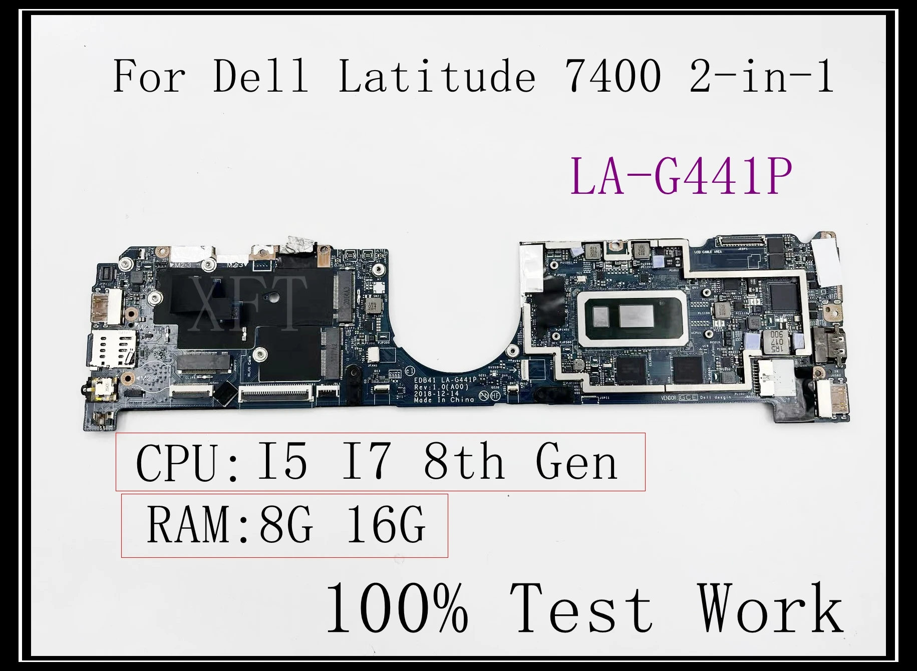 Материнская плата для ноутбука Dell Latitude 7400 2-в-1 LA-G441P с процессором i5 i7 8-го поколения, 8 ГБ/16 ГБ ОЗУ, 100% тестовая работа
Материнская плата для ноутбука Dell Latitude 7400 2-в-1 LA-G441P с процессором i5 i7 8-го поколения, 8 ГБ/16 ГБ ОЗУ, 100% тестовая работа