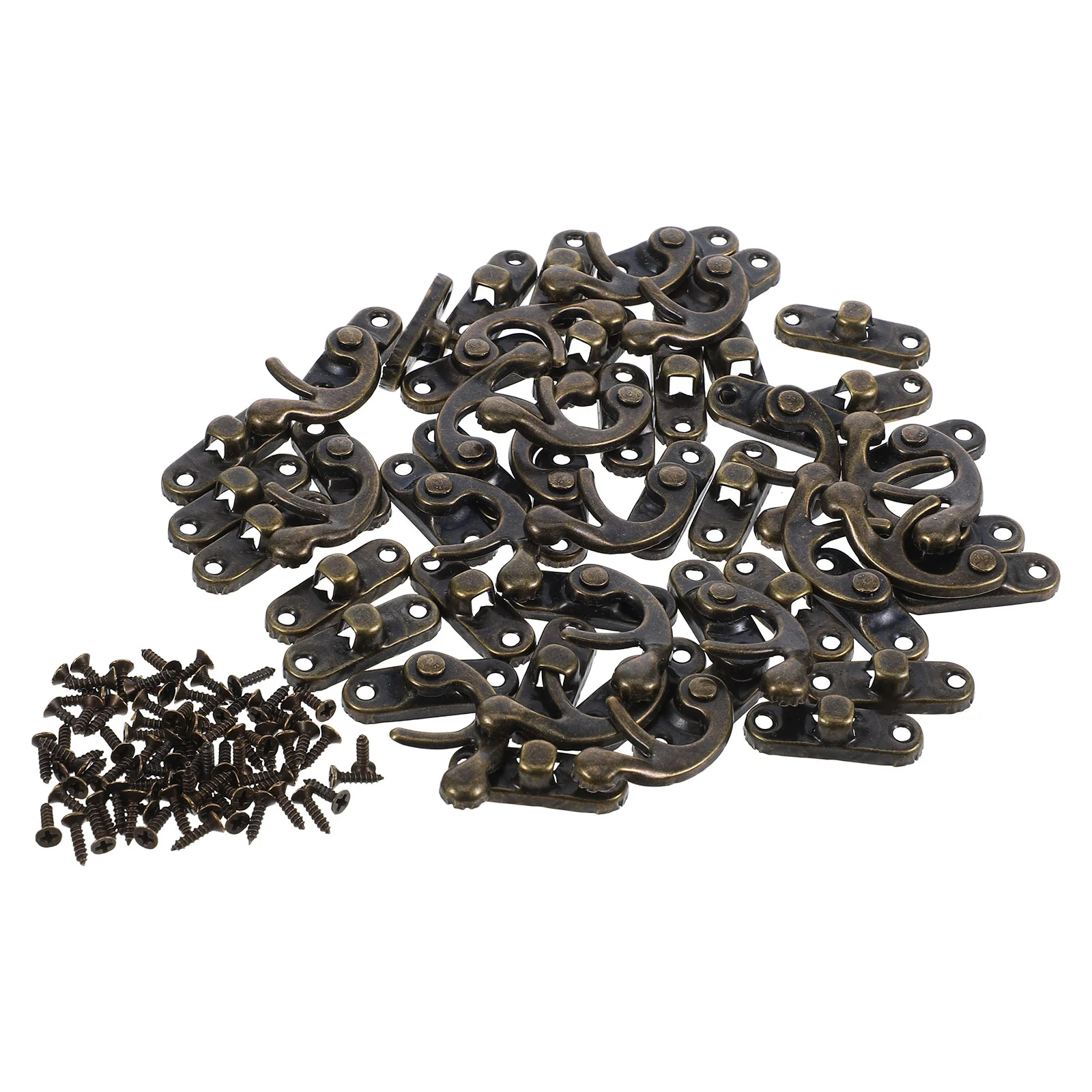 20 Pcs Horn Lock Latch Hook Vintage Style Toggle Small Latches for Wooden Boxes Swing Clasp Hooks
20 Pcs Horn Lock Latch Hook Vintage Style Toggle Small Latches for Wooden Boxes Swing Clasp Hooks