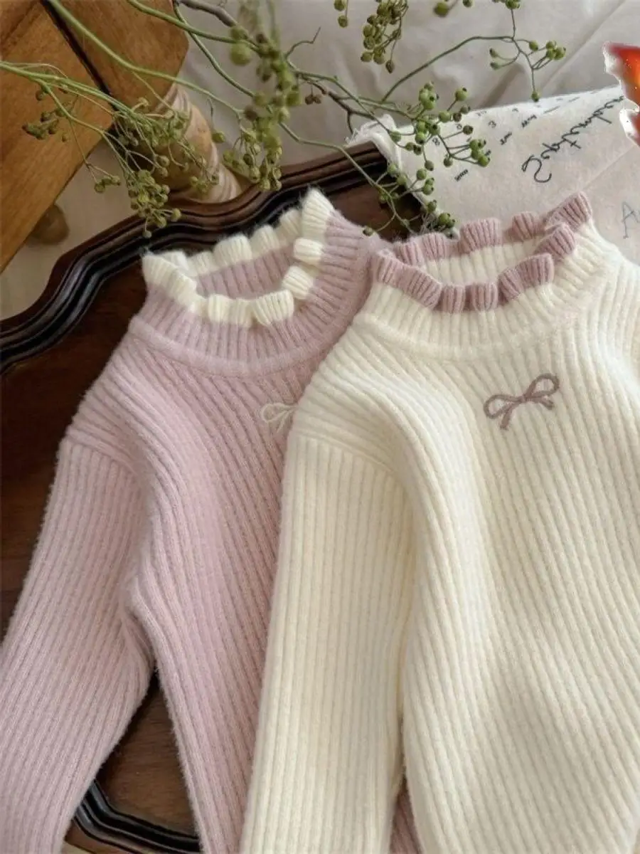 Thiened Autumn Winter Knitted Sweater for Girls Fce Lined Children's Clothing Soft Merino Wool Inner Top Kids Faion
Thiened Autumn Winter Knitted Sweater for Girls Fce Lined Children's Clothing Soft Merino Wool Inner Top Kids Faion