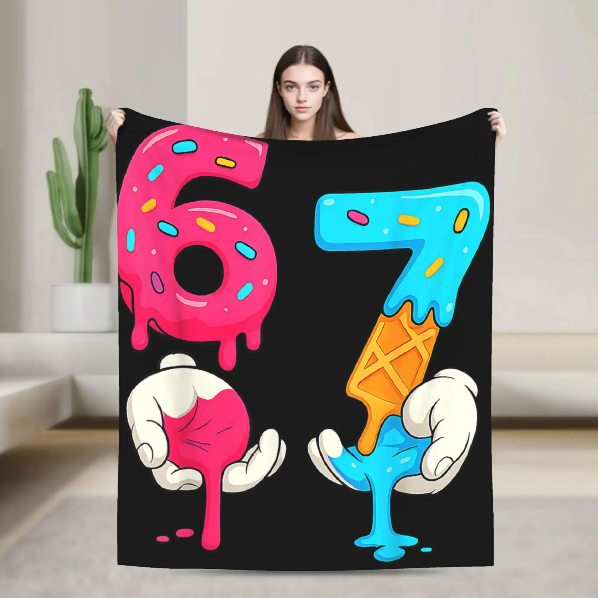 Плюшевый плед Six Seven Ice Cream Drip Meme Funny Gen Alpha Slang для мальчиков, уличный фланелевый плед-покрывало
Плюшевый плед Six Seven Ice Cream Drip Meme Funny Gen Alpha Slang для мальчиков, уличный фланелевый плед-покрывало