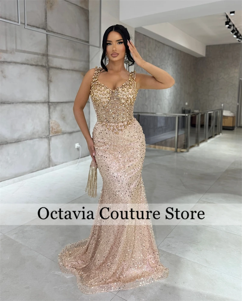 Rose Gold Spaghetti Prom Dresses Black Girl Bead Crystal Rhinestone 2024 Birthday Luxury Dress Sequin Evening Gown Customized
Rose Gold Spaghetti Prom Dresses Black Girl Bead Crystal Rhinestone 2024 Birthday Luxury Dress Sequin Evening Gown Customized